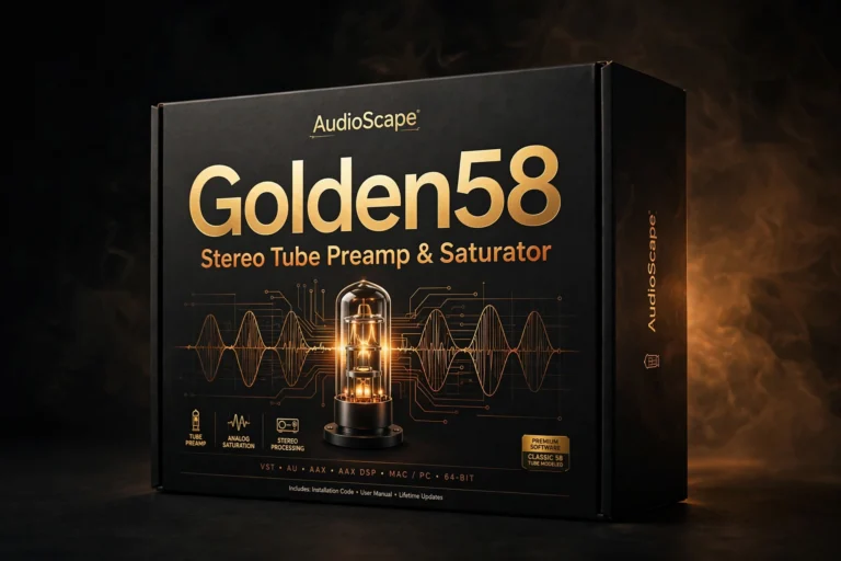 AudioScape Golden58 – Stereo Tube Preamp & Saturator