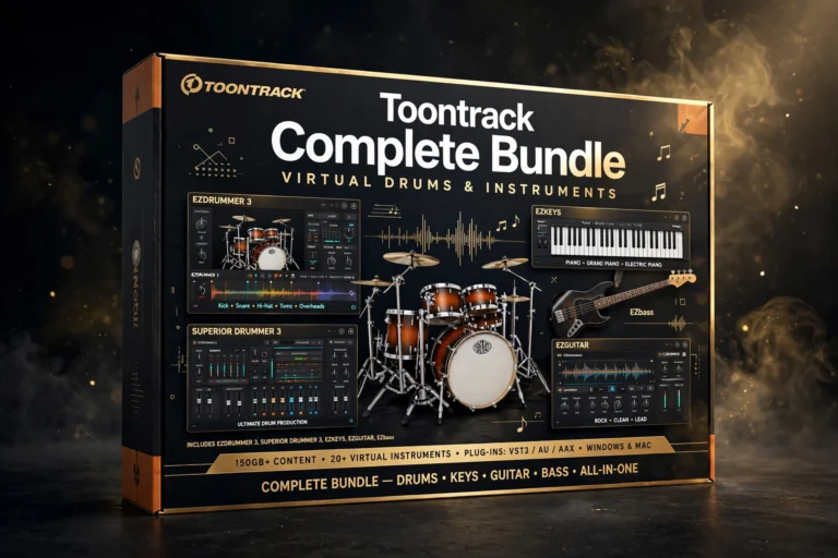 Toontrack Complete Bundle – Drums, Keys, Bass & Mix